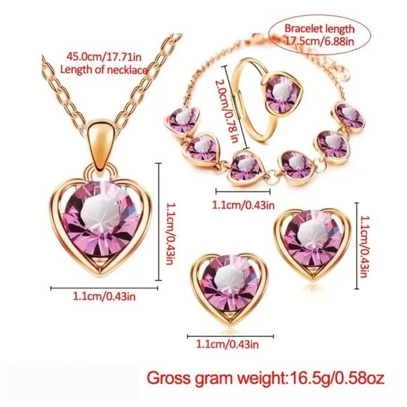 1pc Cute Round Silicone Quartz Watch For School Students And 5pcs Pink Heart Set - Picture 7 of 7